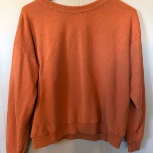 Jungmaven cropped sweatshirt in orange